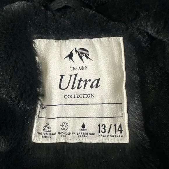 Lot of 2 Abercrombie & Fitch Ultra Collection Girl's 13/14 Puffer Parka Jackets - Picture 6 of 12